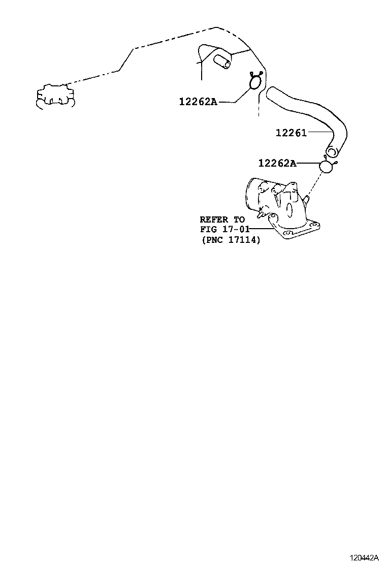 12229-0L020 PIPE, VENTILATION product image