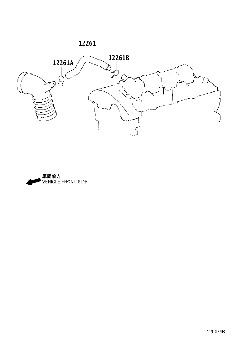 12204-31040 VALVE SUB-ASSY, VENTILATION product image