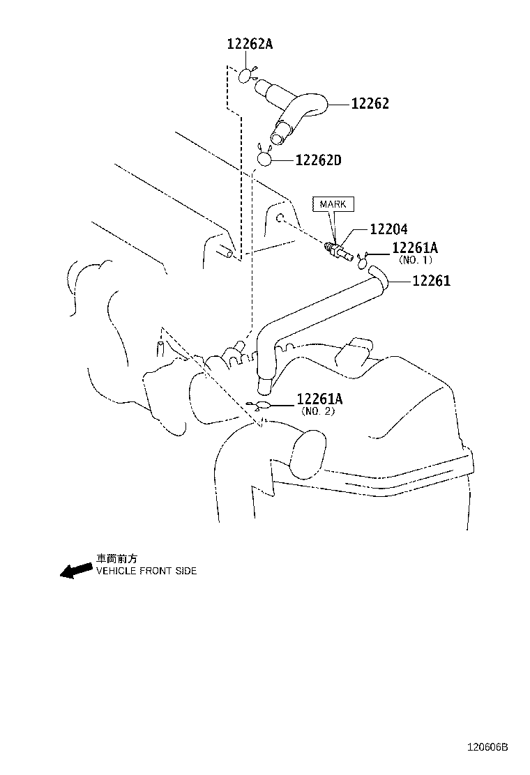 12211-0T020 CASE, VENTILATION, NO.1 product image
