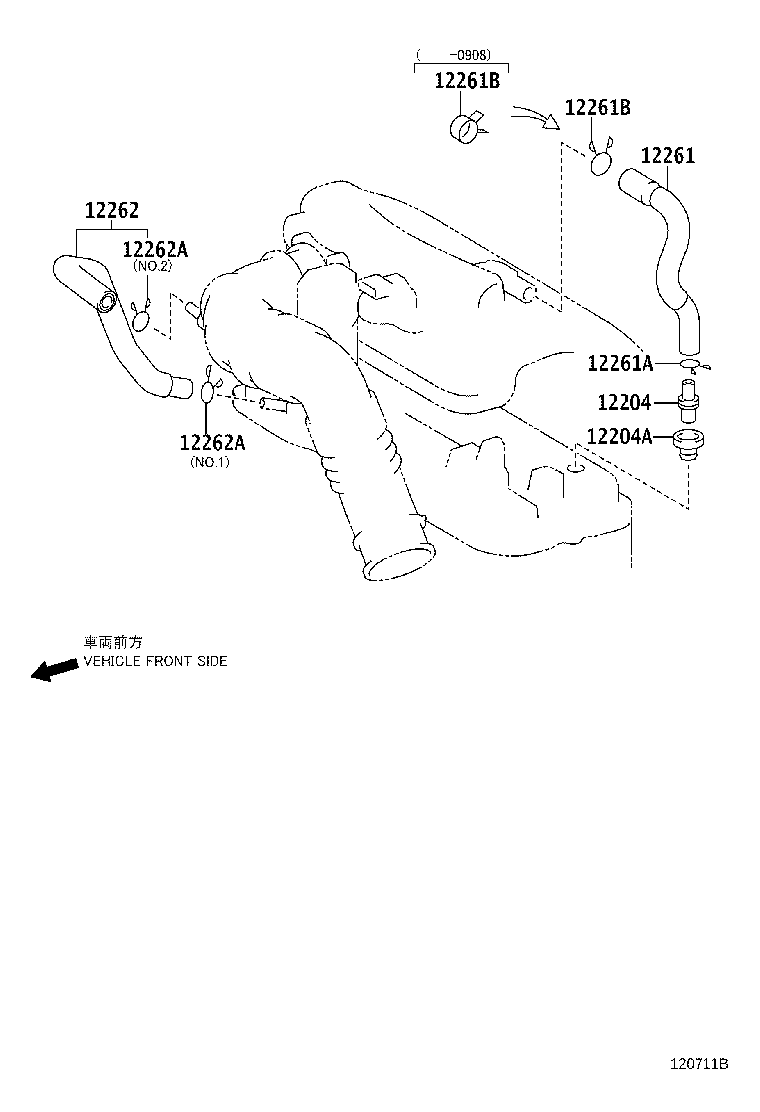 90467-22010 CLIP OR CLAMP(FOR VENTILATION HOSE) product image