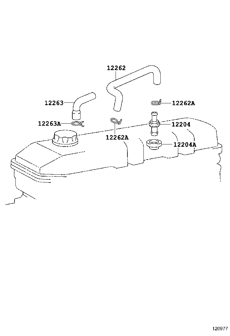 12262-66010 HOSE, VENTILATION, NO.2 product image