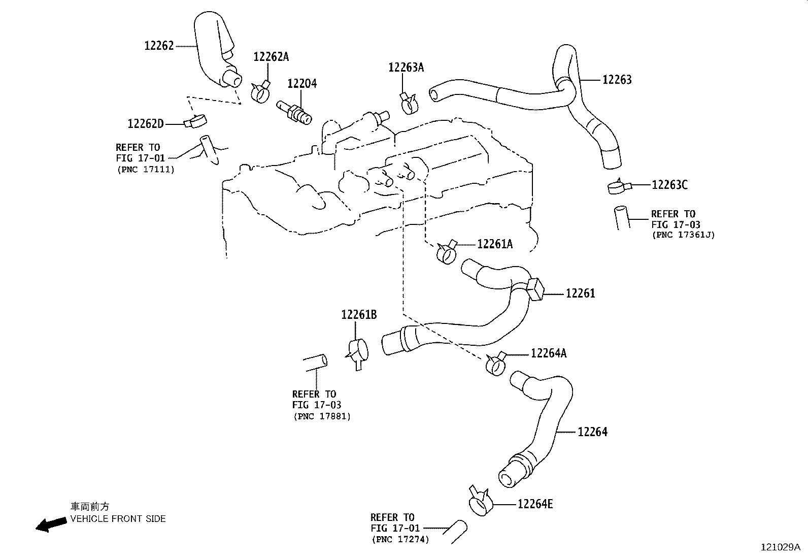 12204-36040 VALVE SUB-ASSY, VENTILATION product image