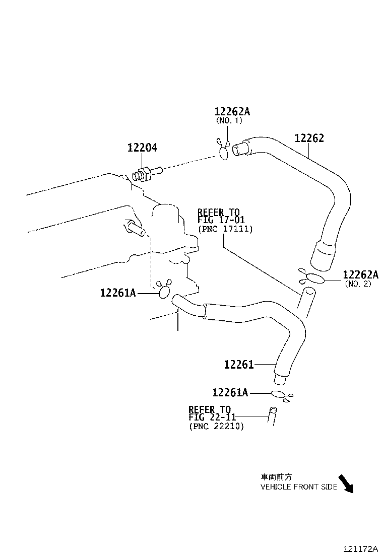 12204-88581 VALVE SUB-ASSY, VENTILATION product image