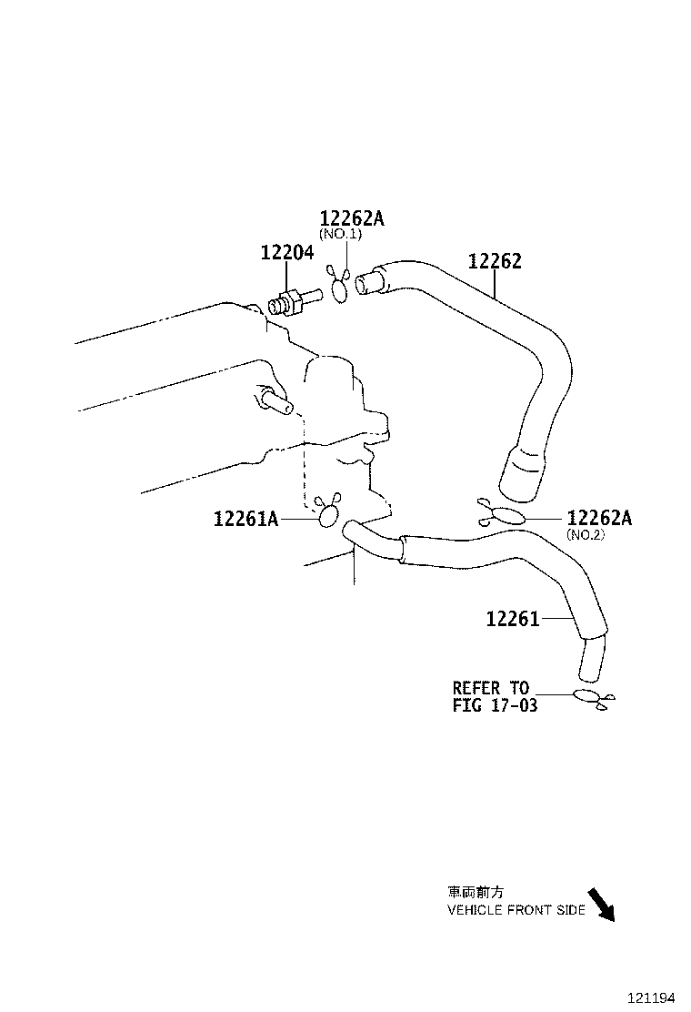 12211-0T020 CASE, VENTILATION, NO.1 product image