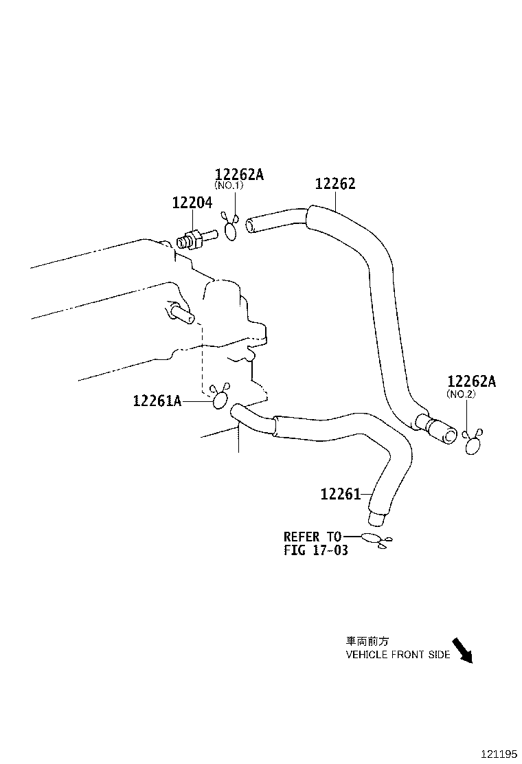 12211-0T020 CASE, VENTILATION, NO.1 product image