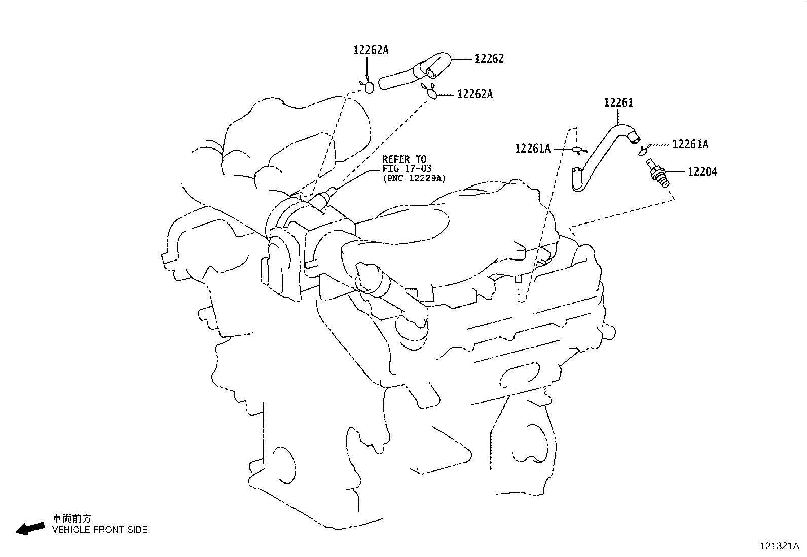 12204-31160 VALVE SUB-ASSY, VENTILATION product image