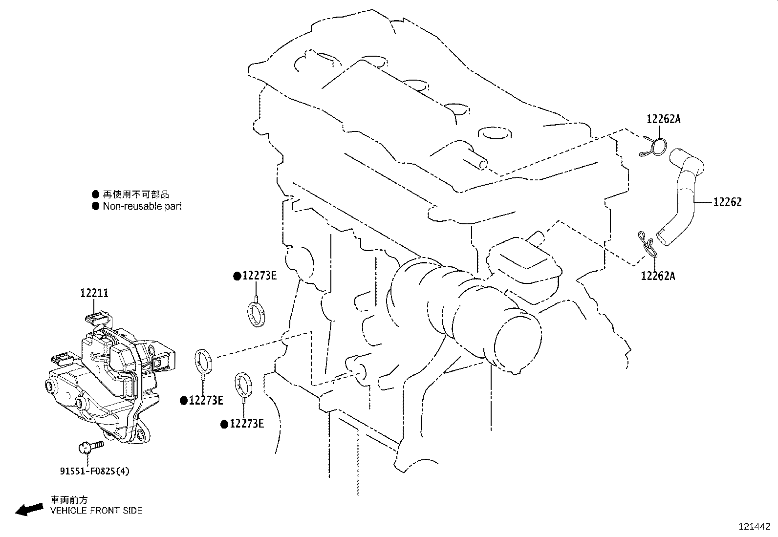 12211-0V030 CASE, VENTILATION, NO.1 product image