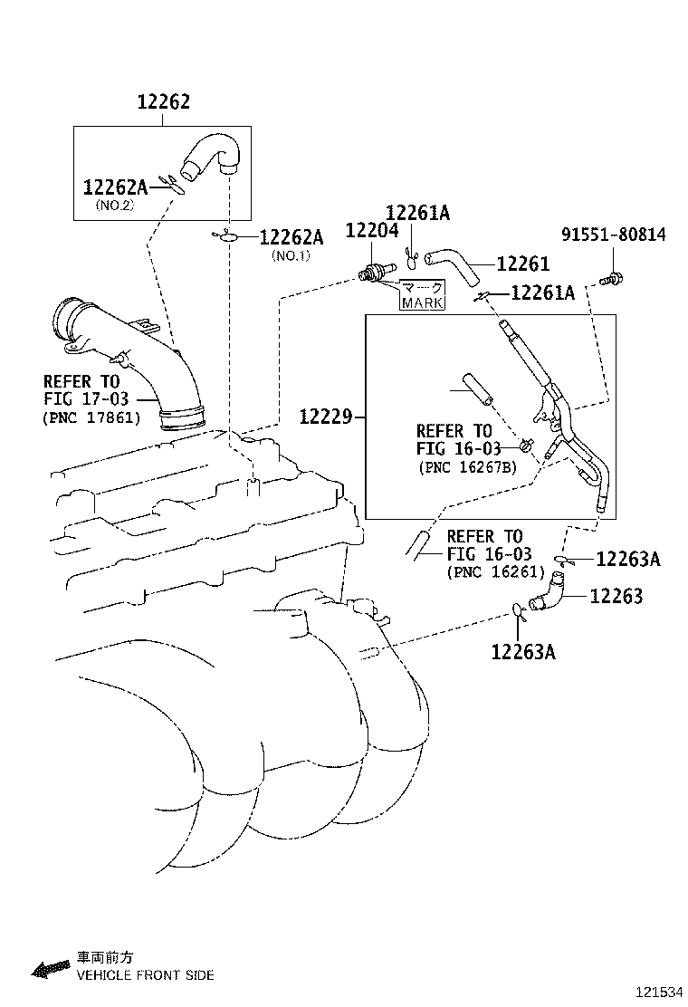 12261-78660 HOSE, VENTILATION, NO.4 product image