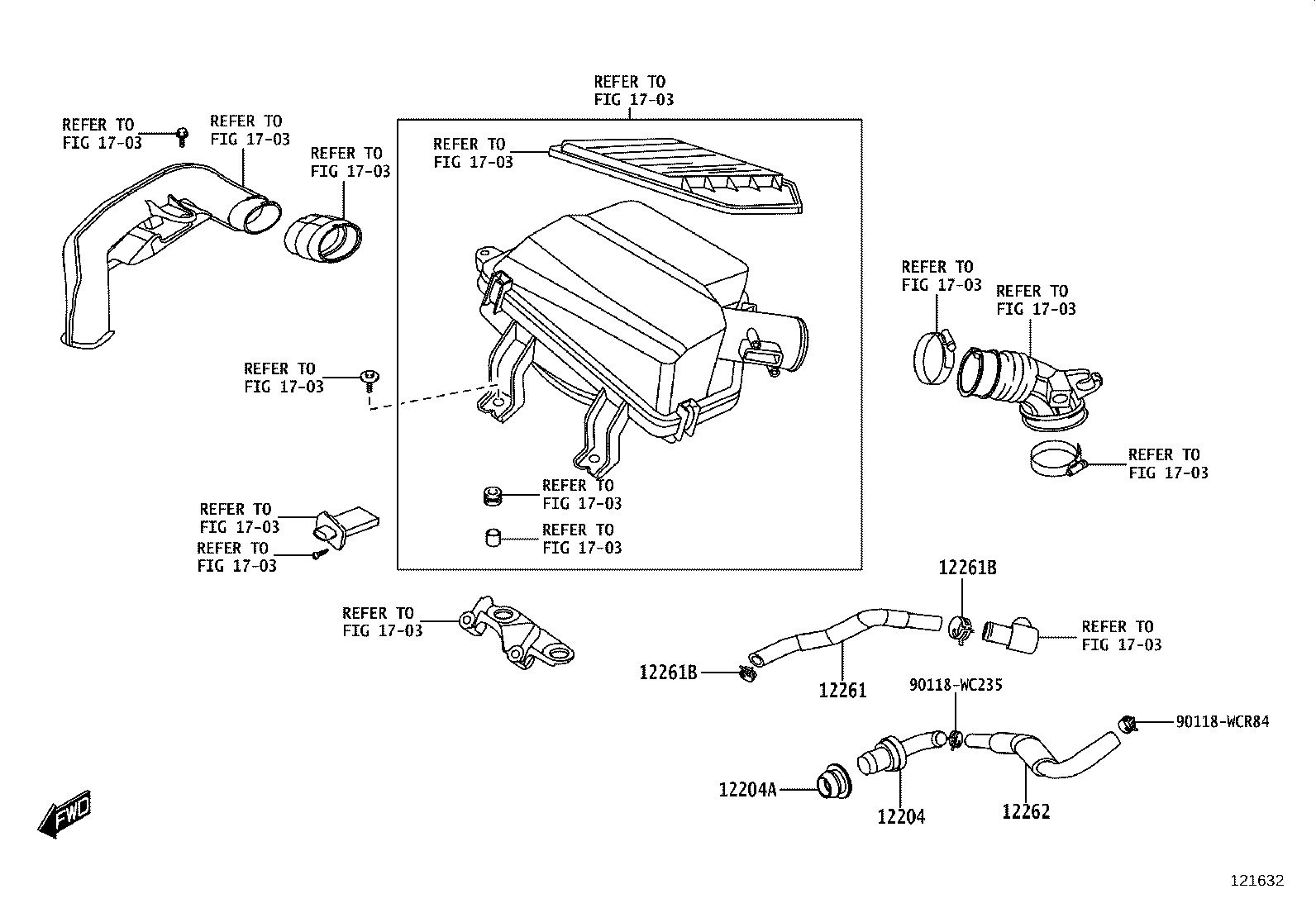 12204-WC003 VALVE SUB-ASSY, VENTILATION product image