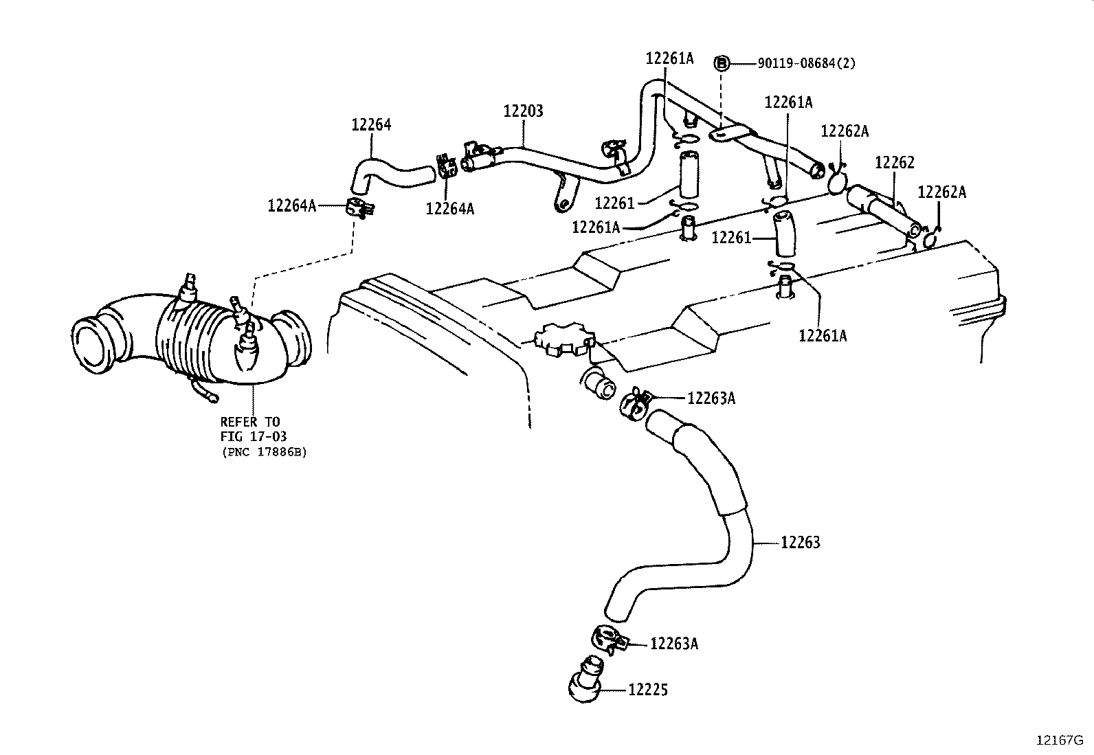 12204-88401 VALVE SUB-ASSY, VENTILATION product image