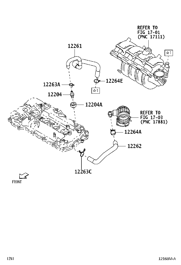 12204-BZ081 VALVE SUB-ASSY, VENTILATION product image