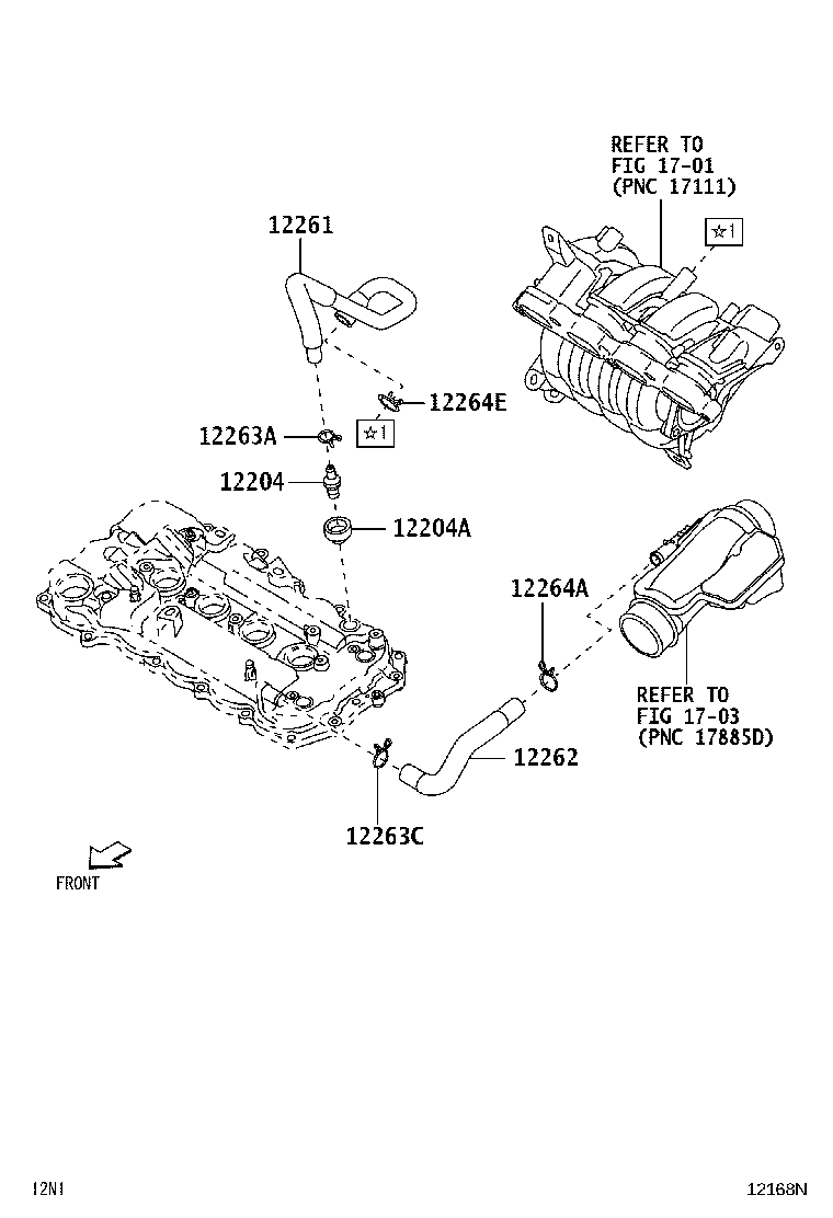 12204-BZ081 VALVE SUB-ASSY, VENTILATION product image