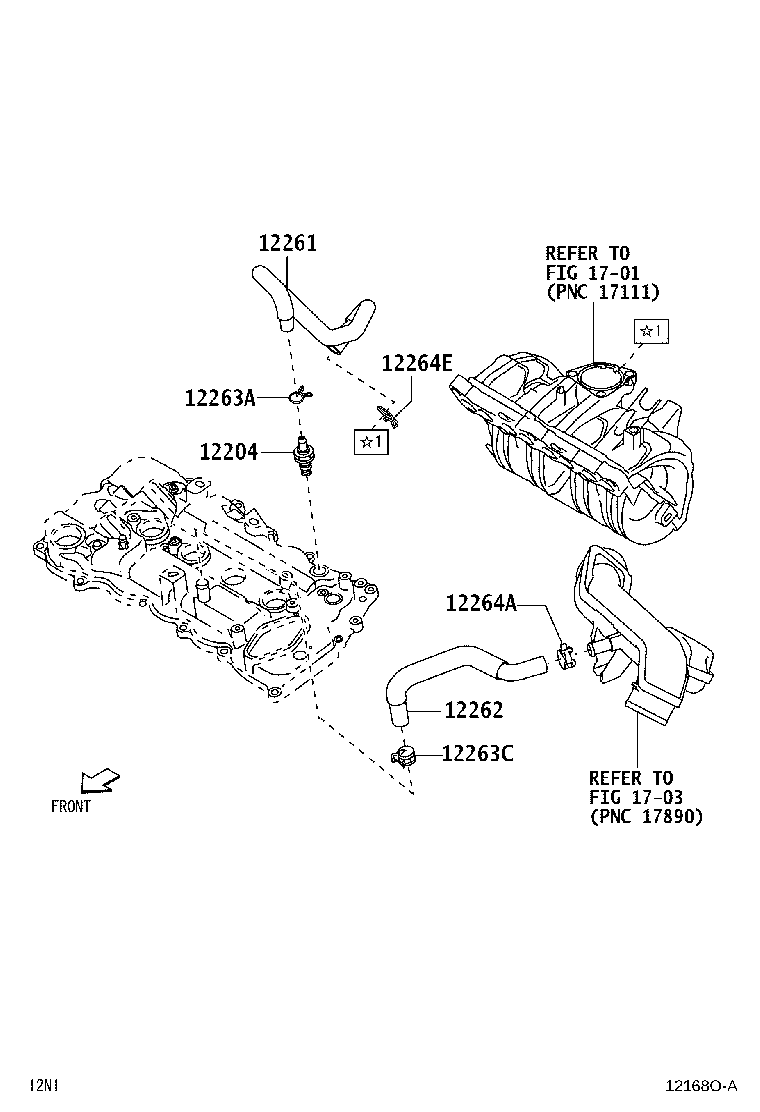 12204-BZ081 VALVE SUB-ASSY, VENTILATION product image