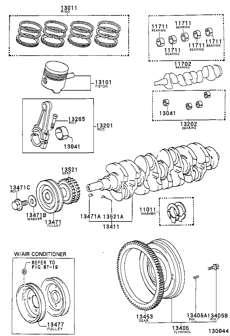 88451-0B050 PULLEY, CRANKSHAFT, NO.2 product image