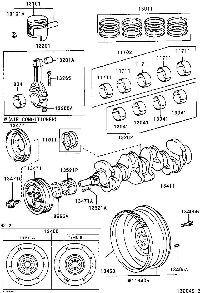 88451-0B050 PULLEY, CRANKSHAFT, NO.2 product image