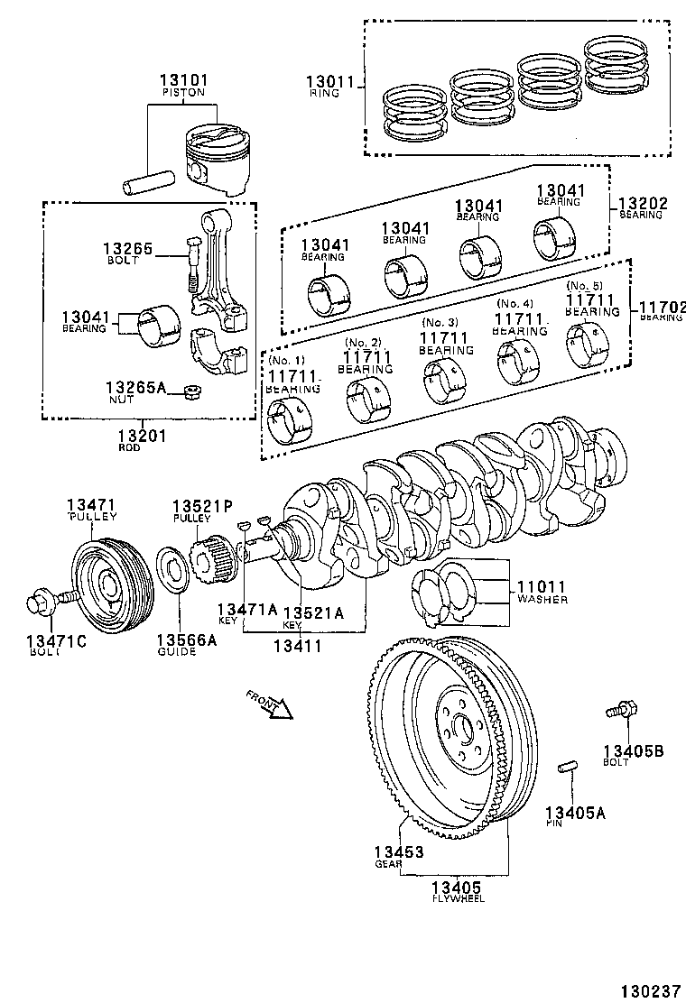 90179-10123 NUT, HEXAGON(FOR CONNECTING ROD BOLT) product image