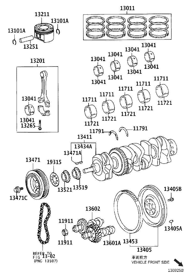 13405-28020 FLYWHEEL SUB-ASSY product image