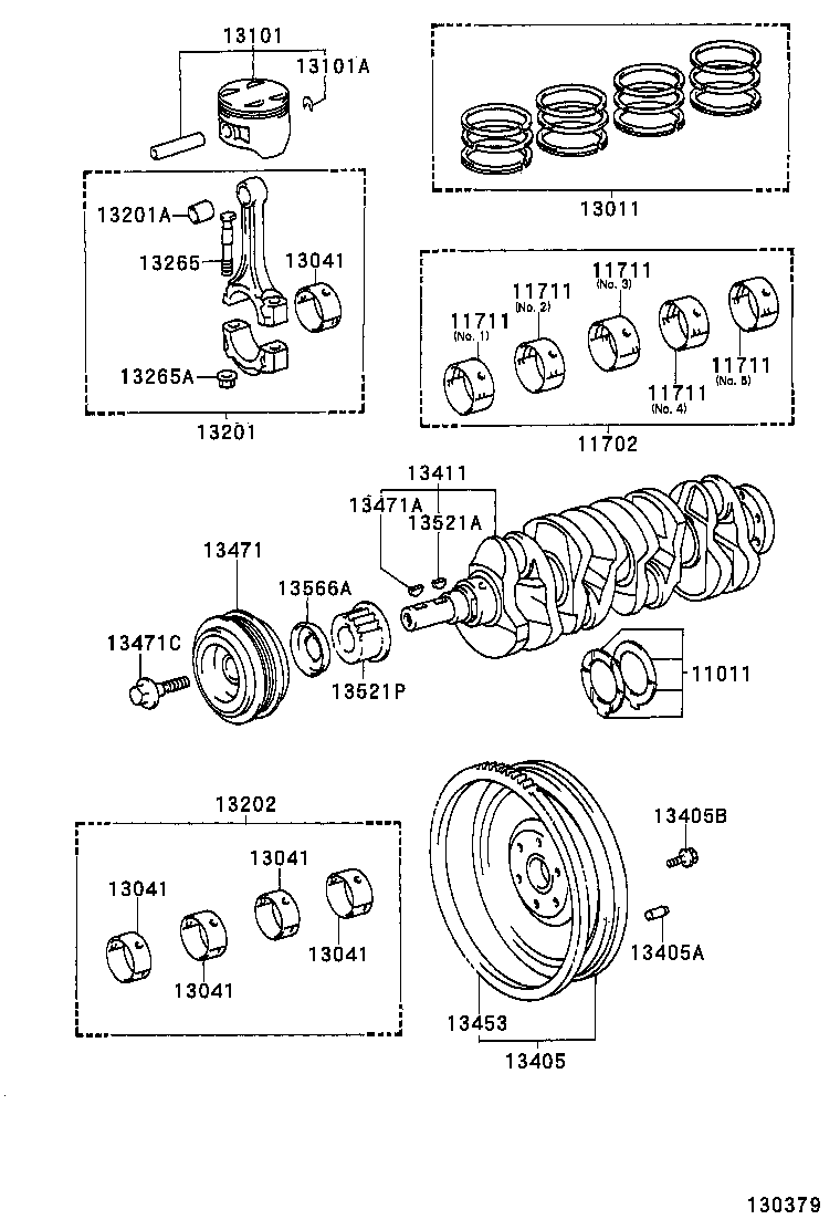 13405-03010 FLYWHEEL SUB-ASSY product image