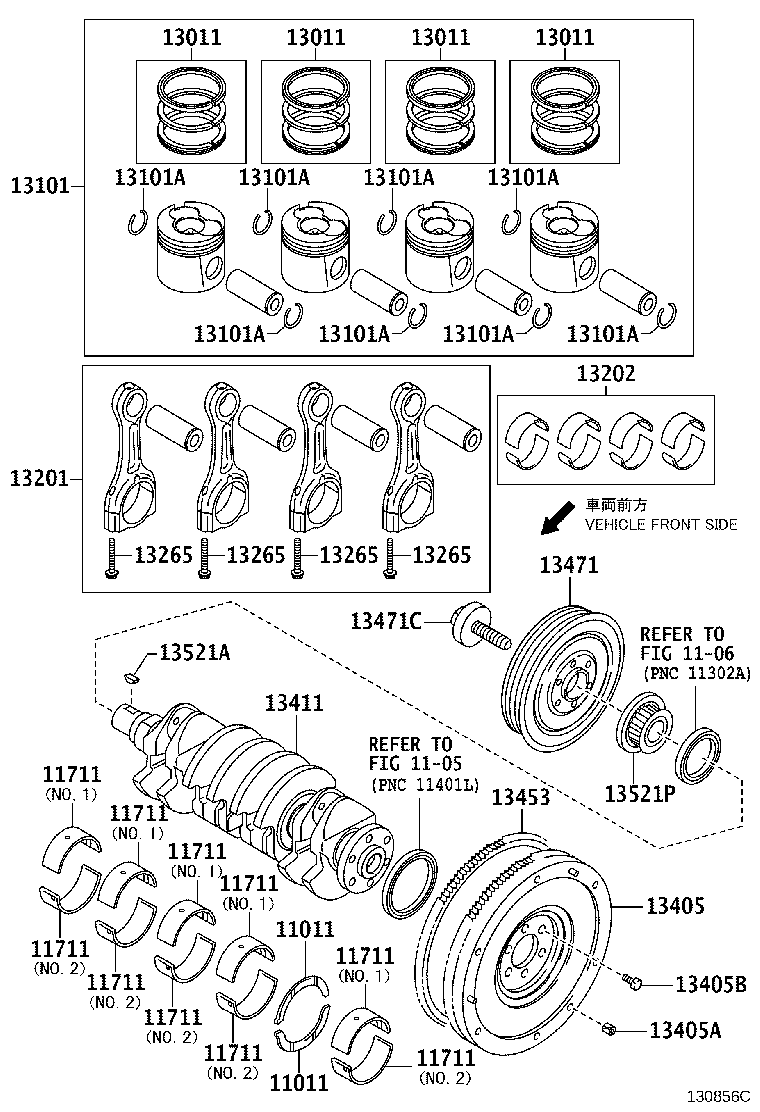 90105-10463 BOLT, FLYWHEEL SETTING product image