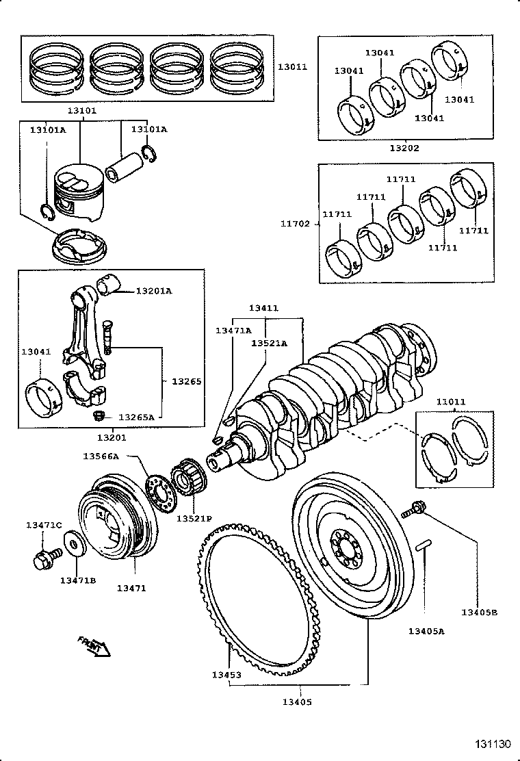13405-64060 FLYWHEEL SUB-ASSY product image