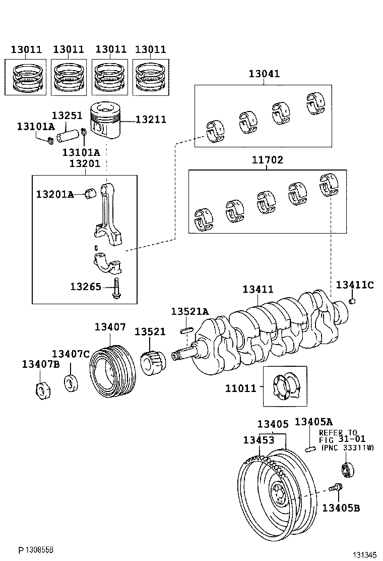 90031-05112 BOLT, FLYWHEEL SETTING product image