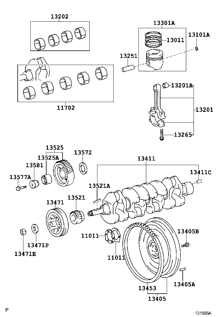 90031-05112 BOLT, FLYWHEEL SETTING product image