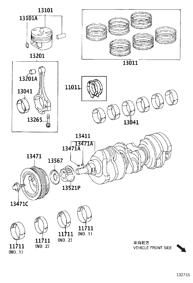 13405-28020 FLYWHEEL SUB-ASSY product image