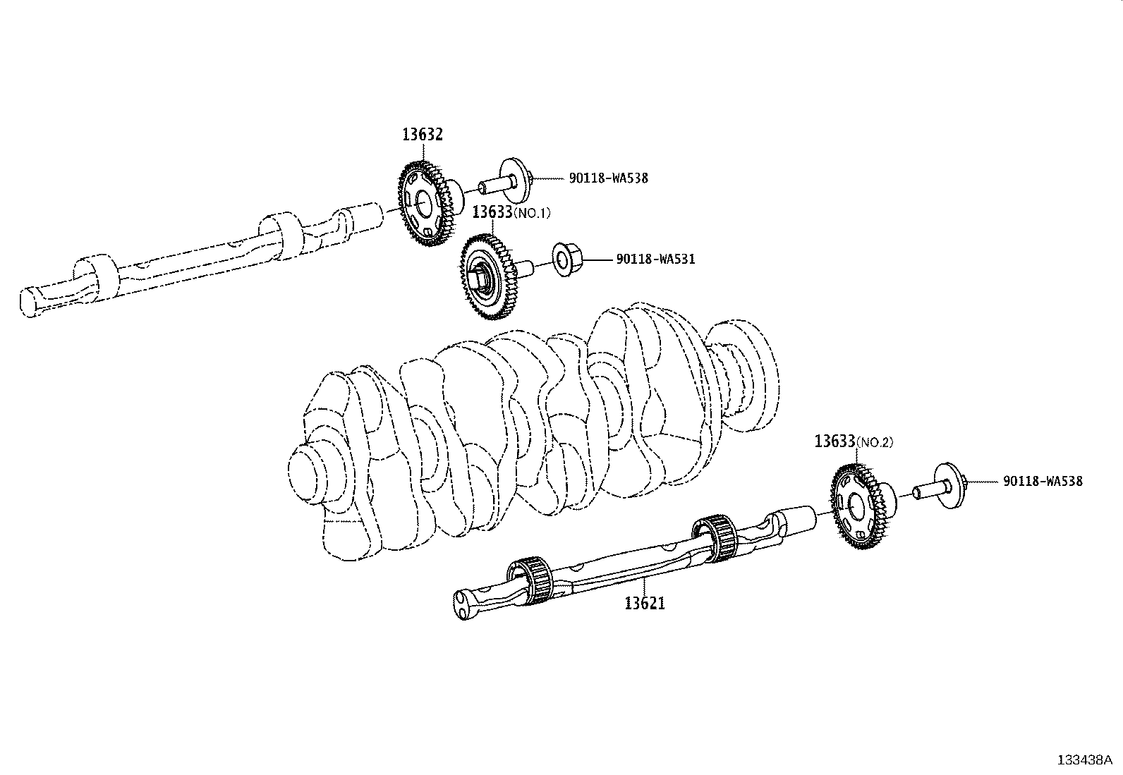 90118-WAA14 BOLT, FLYWHEEL SETTING product image