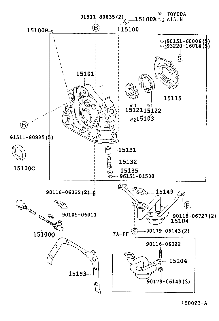 15100-15080 PUMP ASSY, OIL product image