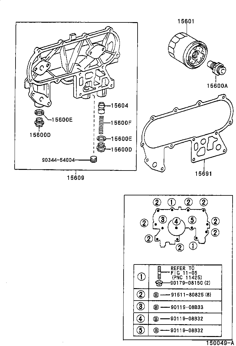 90404-19019 UNION(FOR OIL FILTER) product image