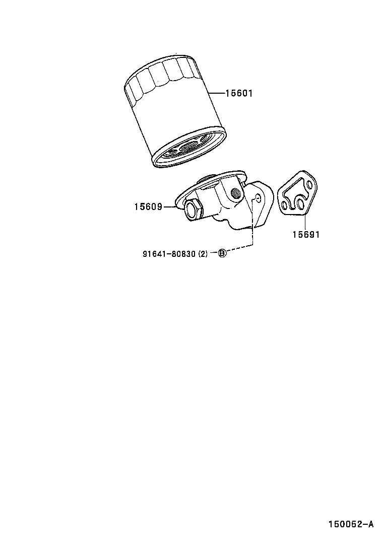 15691-13030 GASKET, OIL FILTER product image