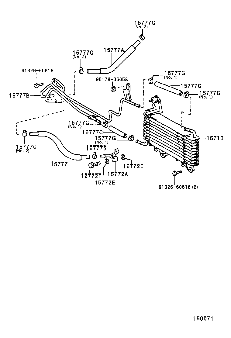 15700-16080 COOLER ASSY, OIL product image