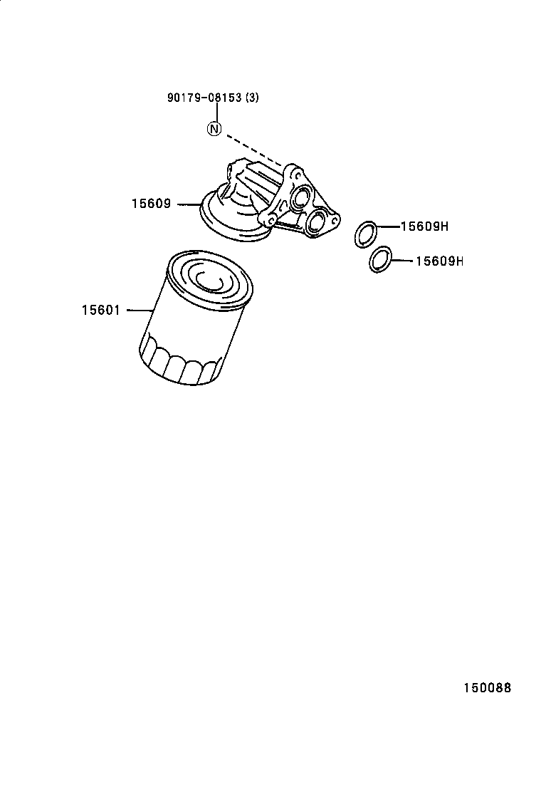 15601-68010 FILTER SUB-ASSY, OIL product image