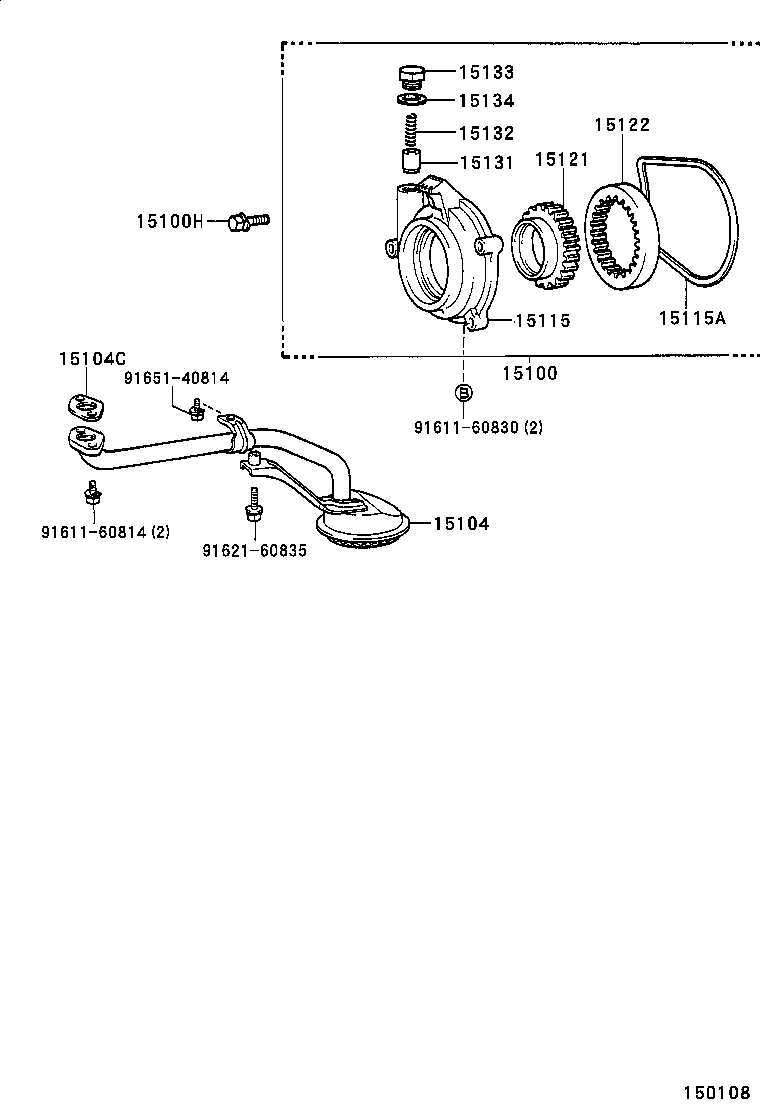 15147-66020 GASKET, OIL STRAINER product image