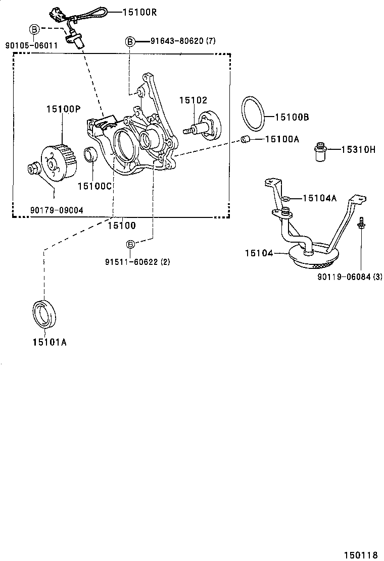 15149-02020 GASKET, OIL STRAINER FLANGE product image
