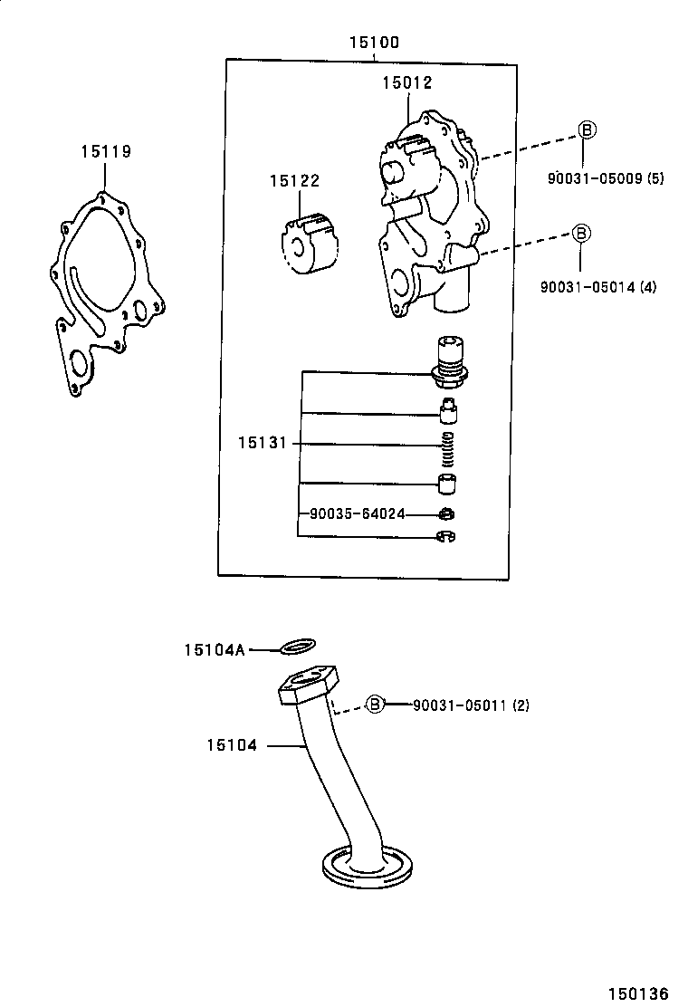 15122-89102 GEAR, OIL PUMP DRIVEN product image