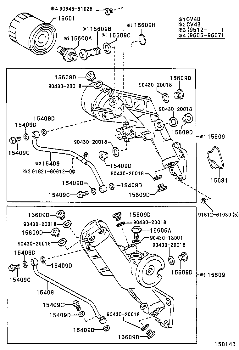 15609-64060 BRACKET SUB-ASSY, OIL FILTER product image