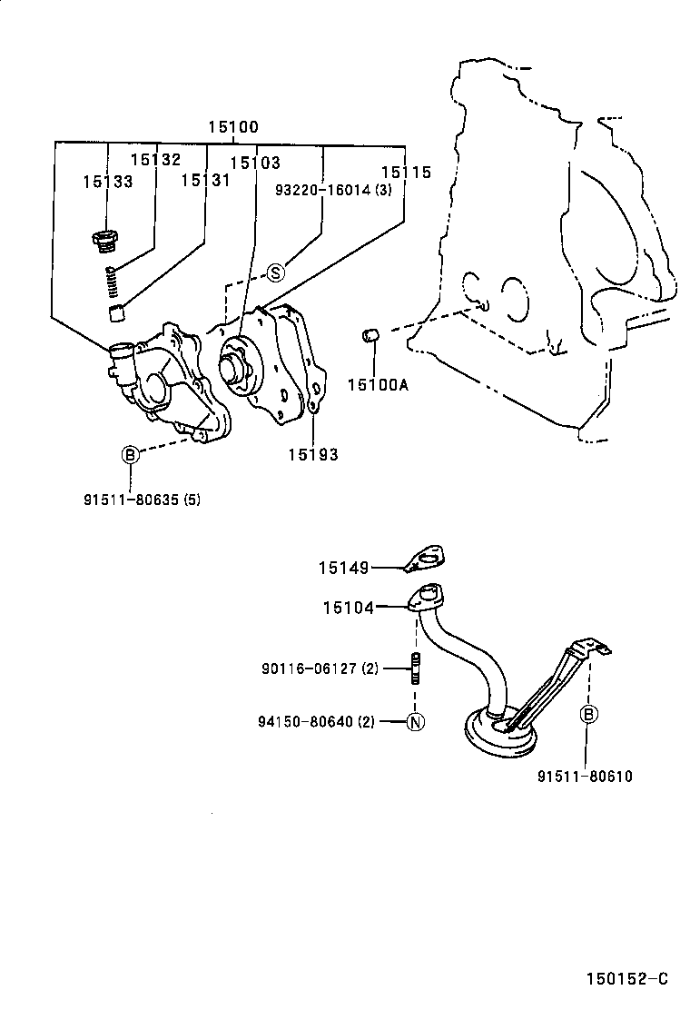15149-02020 GASKET, OIL STRAINER FLANGE product image