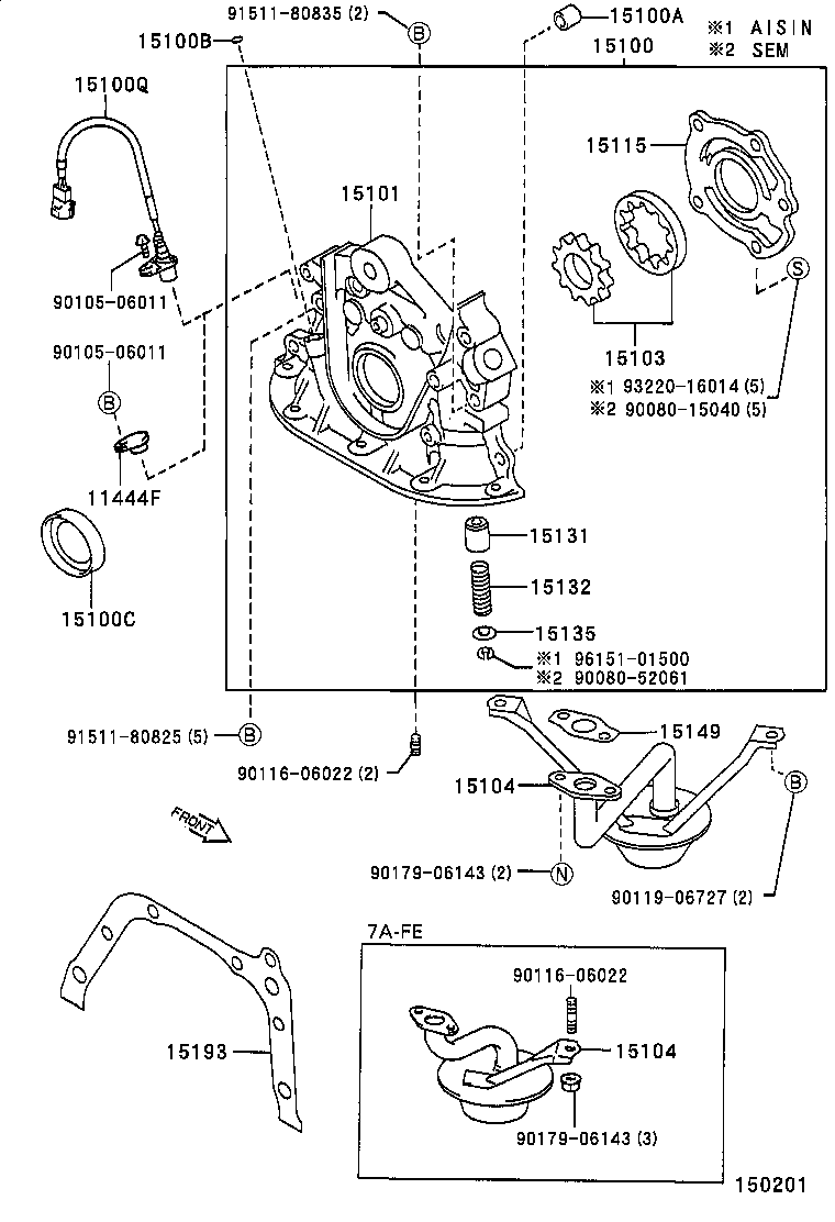 15012-28030 COVER SUB-ASSY, OIL PUMP product image