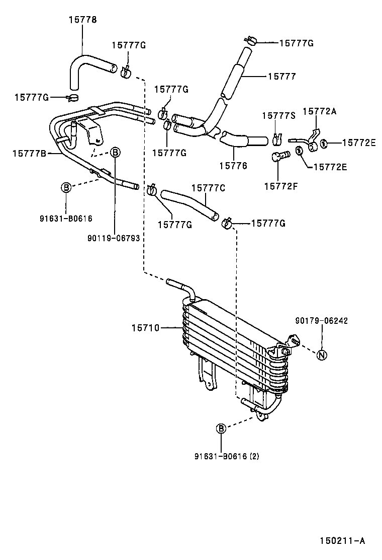 16258-28020 GASKET(FOR OIL COOLER PIPE UNION BOLT) product image