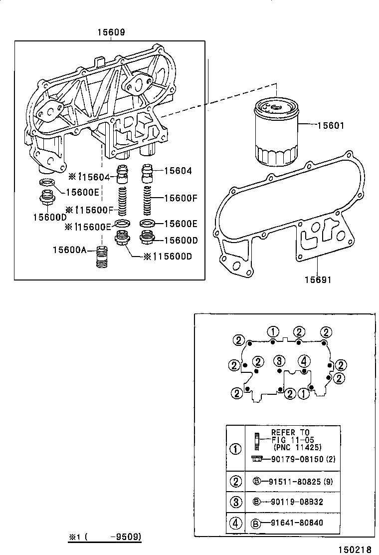 15609-54100 BRACKET SUB-ASSY, OIL FILTER product image