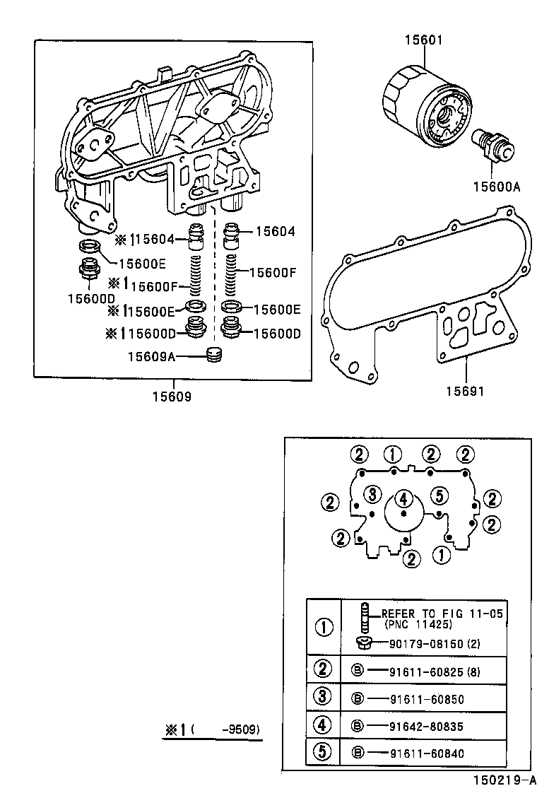 15609-54100 BRACKET SUB-ASSY, OIL FILTER product image
