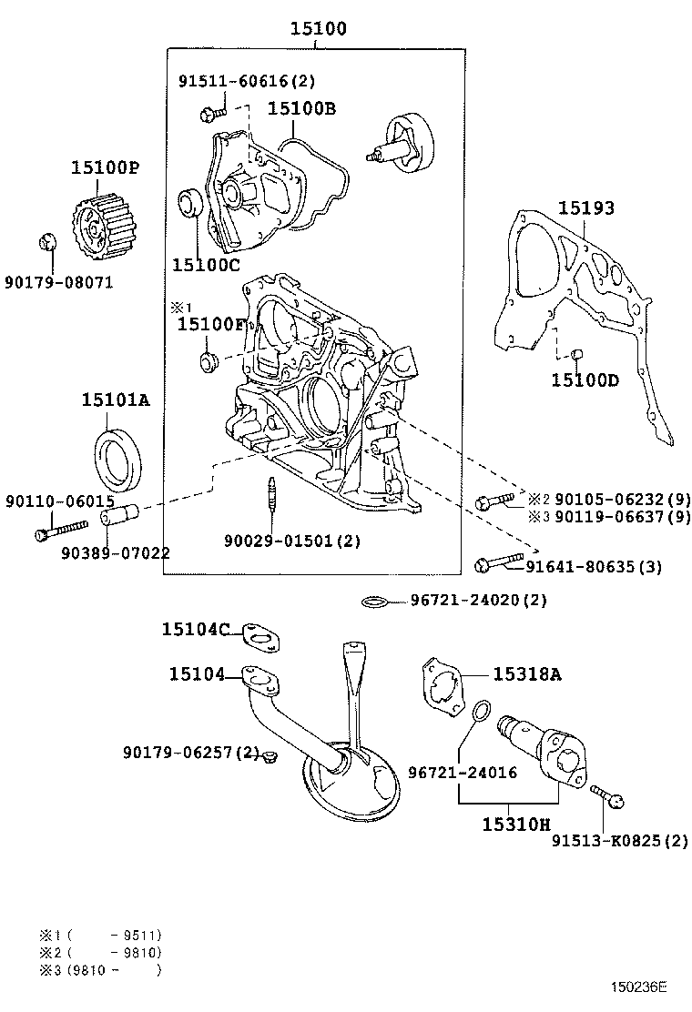 15149-74020 GASKET(FOR OIL STRAINER) product image