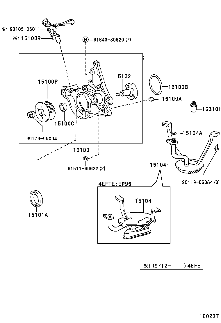 15100-55011 PUMP ASSY, OIL product image