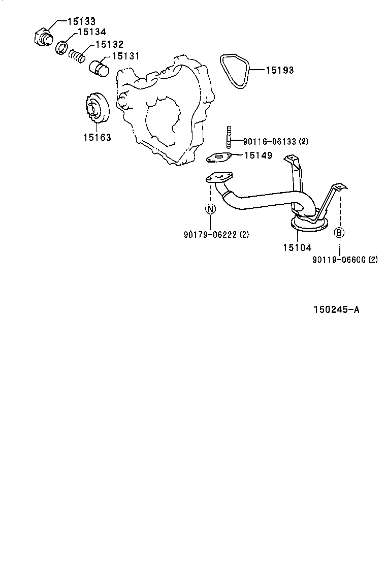 15149-17010 GASKET, OIL STRAINER FLANGE product image