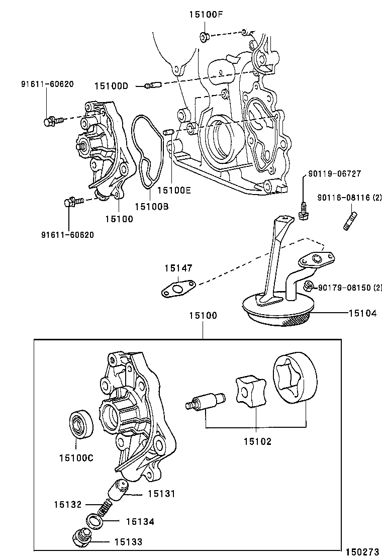 15188-70050 RING, O(FOR OIL PUMP) product image