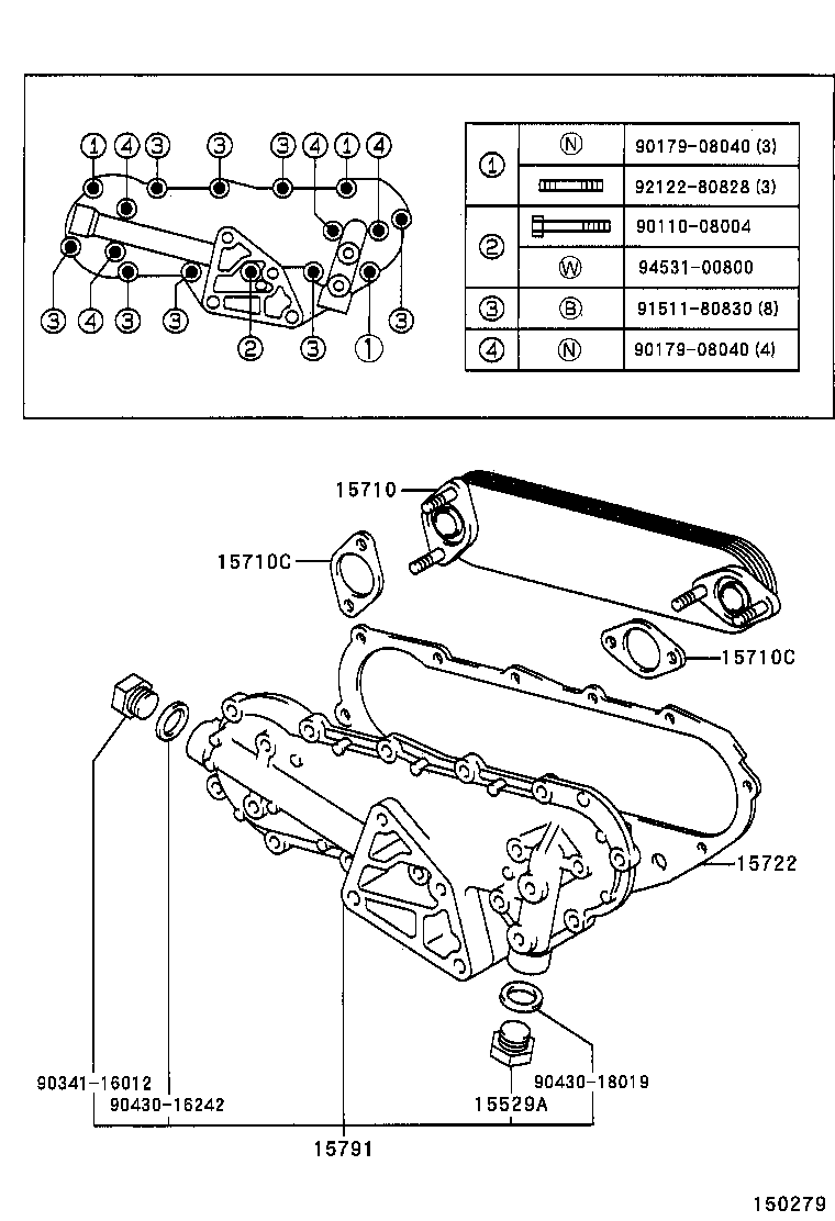 15785-58010 GASKET(FOR OIL COOLER) product image