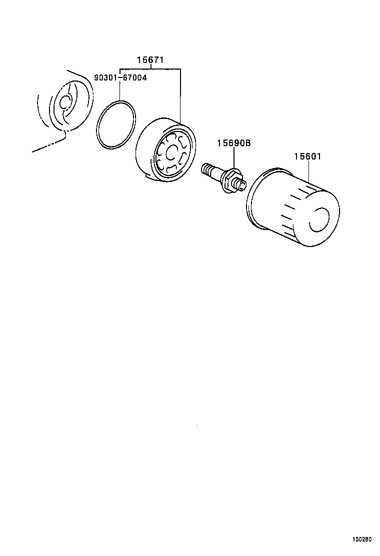 90404-19019 UNION(FOR OIL FILTER) product image
