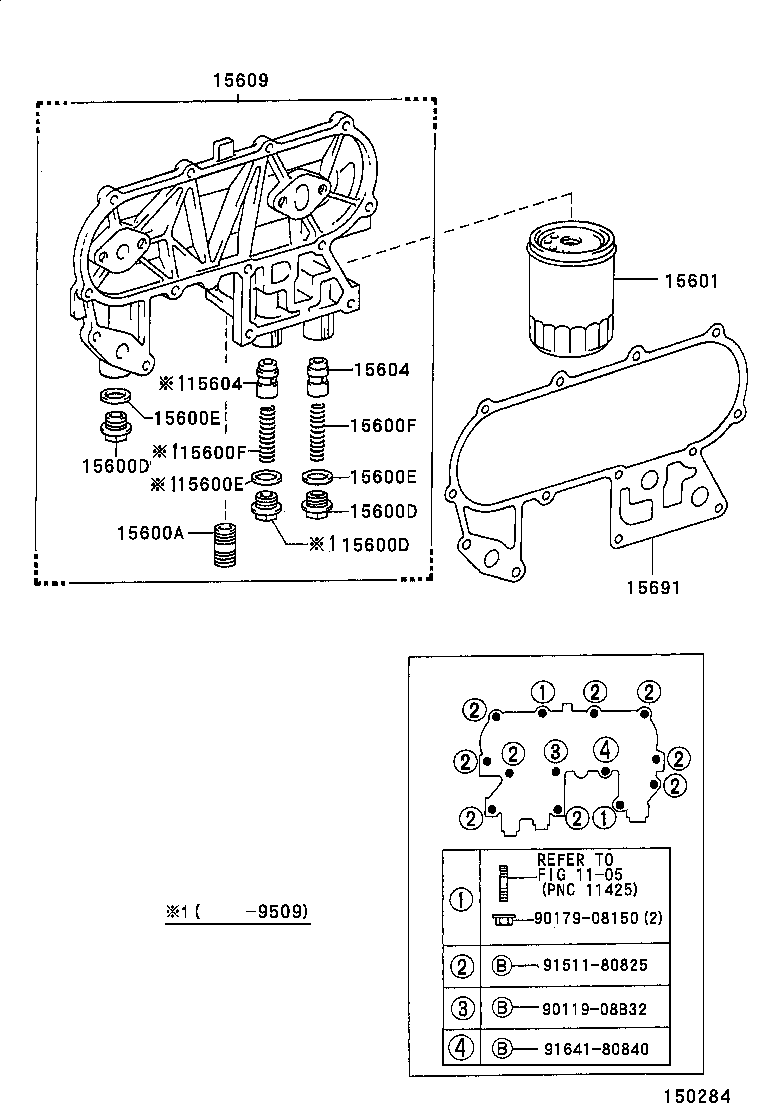 15116-54020 UNION(FOR OIL FILTER) product image