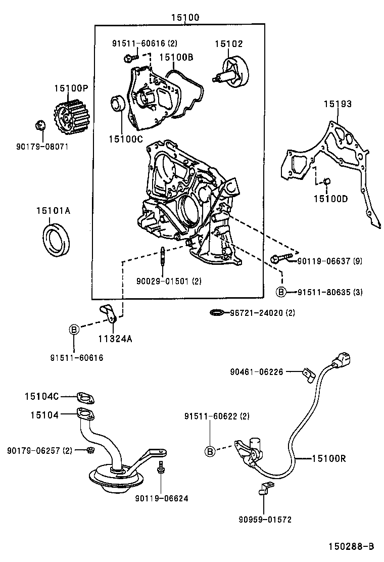 15147-46030 GASKET, OIL STRAINER product image